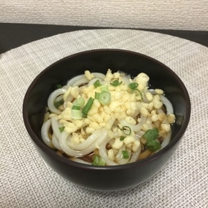 電子レンジで！冷凍細うどんの青じそ風味